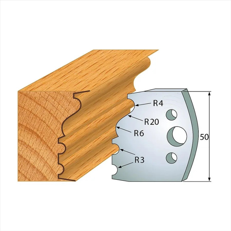 š:50x4mm, Pár nožů, profil 513, F026-513, IGM SP