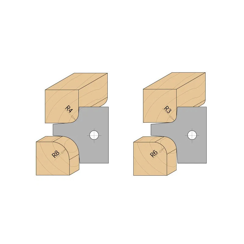 R:4+8mm Nůž pro C694003 - pár žiletek, C69500304, CMT