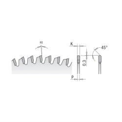 D:160x2,2mm,d:20mm,Z:40, Pilový kotouč na lamino a DTD, C28116040H, CMT Industrial, Virutex