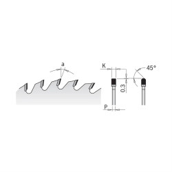 D:250x3,2mm,d:30mm,Z:48, Diamantový kotouč na lamino a DTD, C23704810M, CMT Xtreme