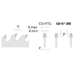 D:80x3,1-4,0mm,d:20mm,Z:20, Předřezový kotouč kónický, CS28808012H, CMT