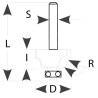 R:4,D:34,9x12,7mm,S:8mm, Profilová fréza, M140-27081, IGM