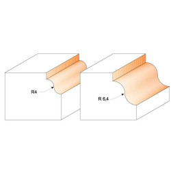 R:4-D:28,7x11,5mm,S:8mm, Profilová fréza s ložiskem, C94027011, CMT