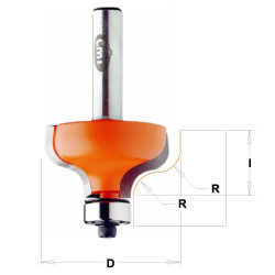 R:6,4-D:38,1x18mm,S:12mm, Profilová fréza s ložiskem, C95956411, CMT