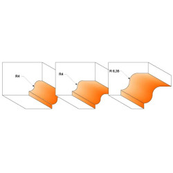 R:4-D:39,5x11,5mm,S:8mm, Profilová fréza s ložiskem, C96700111B, CMT