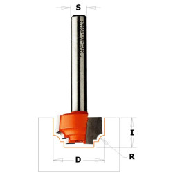 R:1,2-D:12,7x12,7mm,d:8,4mm,S:8mm, Profilová fréza čelní, C96510111, CMT