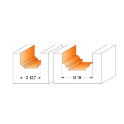 R:1,2-D:12,7x12,7mm,d:8,4mm,S:8mm, Profilová fréza čelní, C96510111, CMT