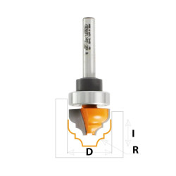 R:4-D:28,6x14,3mm,S:8mm, Profil B, Profilová čelní fréza s ložiskem, C96520211B, CMT