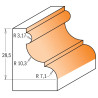 D:47,5x28,5mm,S:12mm, Multiprofilová fréza s ložiskem, C95650111, CMT