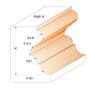 D:38,1x28mm,S:12mm, Multiprofilová fréza s ložiskem, C95680111, CMT