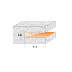 D:92x6,35mm,H:27,3mm,S:12mm, Talířová drážkovací fréza na CORIAN, C92203311B, CMT