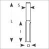 D:12x40mm,L:80mm,S:8mm, drážkovací fréza se zavrtávacím zubem, M110-92081, IGM