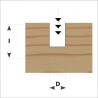 D:12x50mm,L:92,1mm,S:12mm, drážkovací fréza se zavrtávacím zubem, M111-92521, IGM